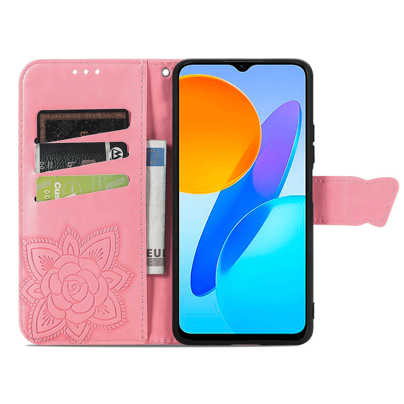 For Honor X8 5G PU Leather Protective Phone Case Imprinted Butterfly Pattern Shockproof Flip Phone Cover with Stand Wallet For Honor X8 5G PU Leather Protective Phone Case Imprinted Butterfly Pattern Shockproof Flip Phone Cover with Stand Wallet
